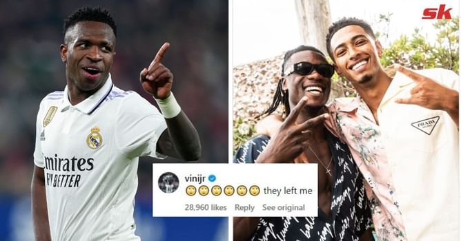 “They left me” – Vinicus Jr reacts to Real Madrid teammates partying without him; Jude Bellingham responds
