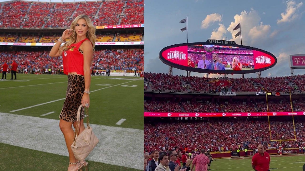 IN PHOTOS: Chiefs heiress Gracie Hunt welcomes NFL regular season in  gorgeous two-piece set