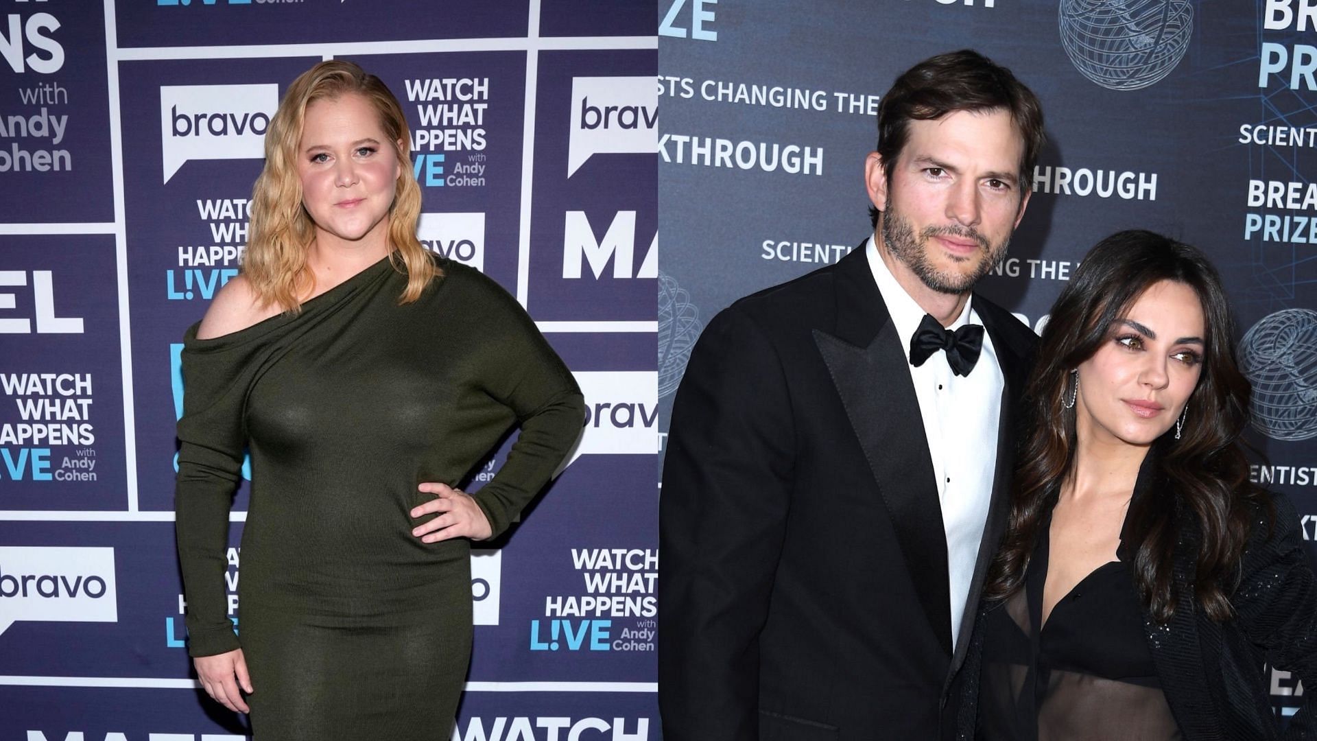 Amy Schumer receives backlash for joking about Ashton Kutcher and Mila Kunis