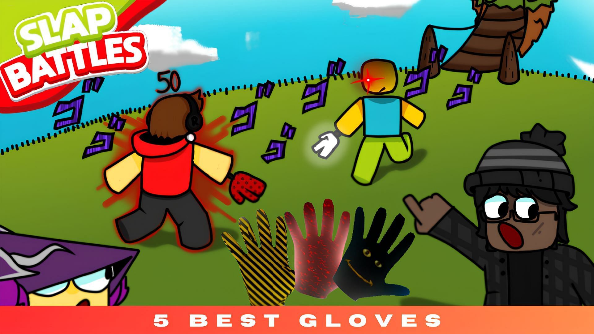 Slap away in Roblox Slap Battles. (Image via Sportskeeda)