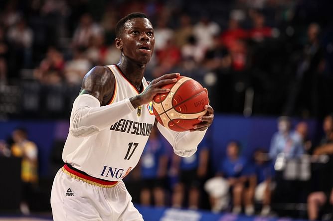 Watch: Dennis Schroder fumes at Germany's coach Gordon Herbert during timeout vs Slovenia