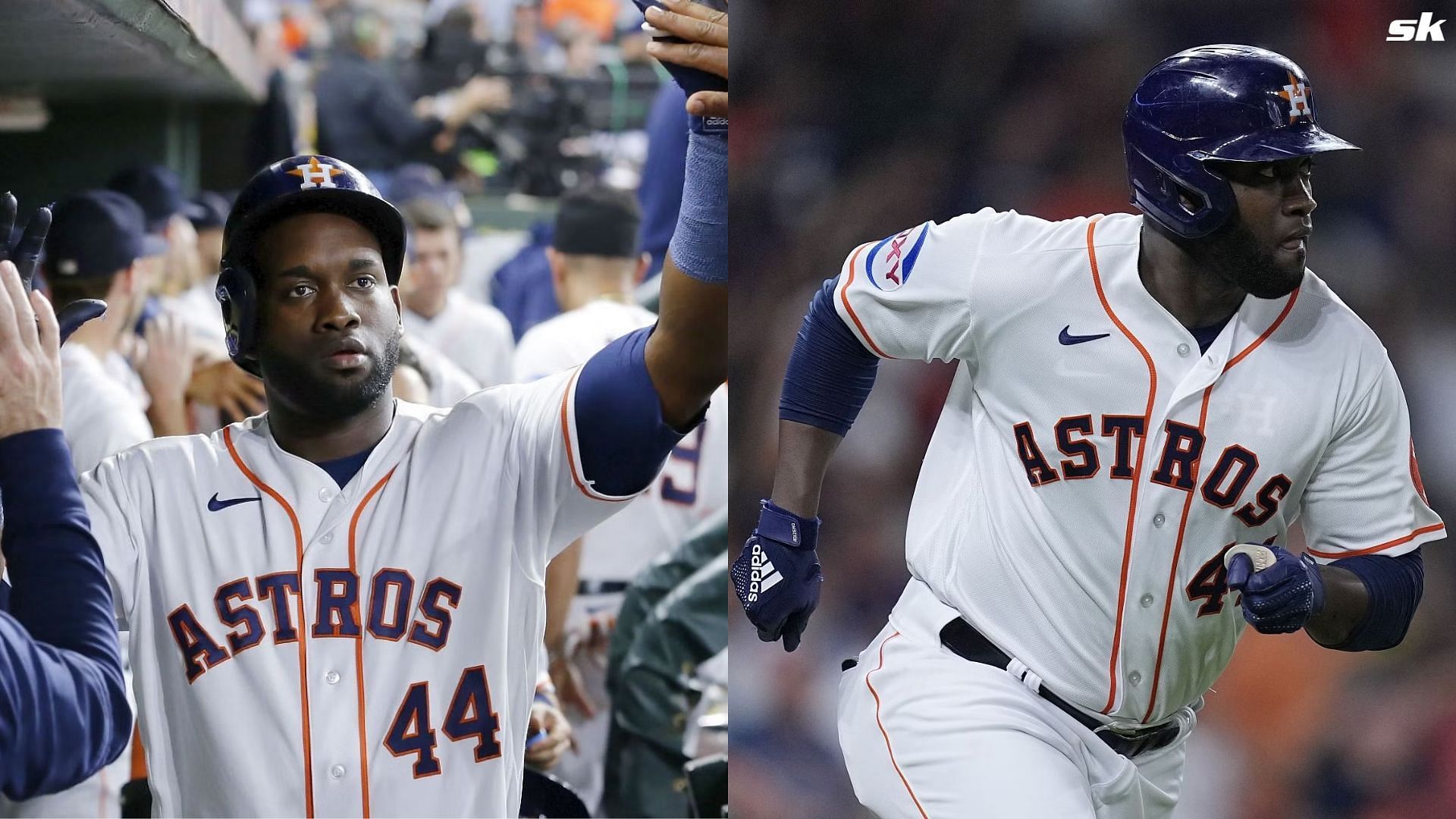 Astros Yordan Alvarez back on the field after being taken to