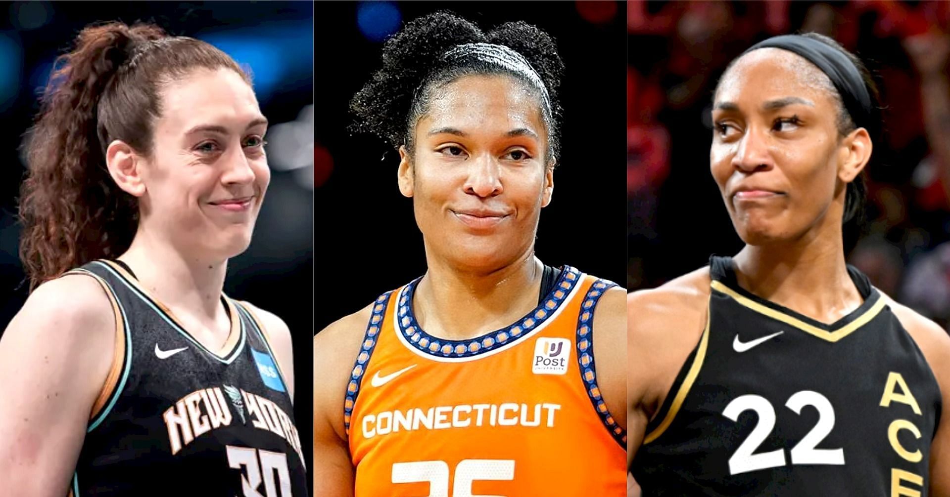 WNBA stars Breanna Stewart, Alyssa Thomas and A