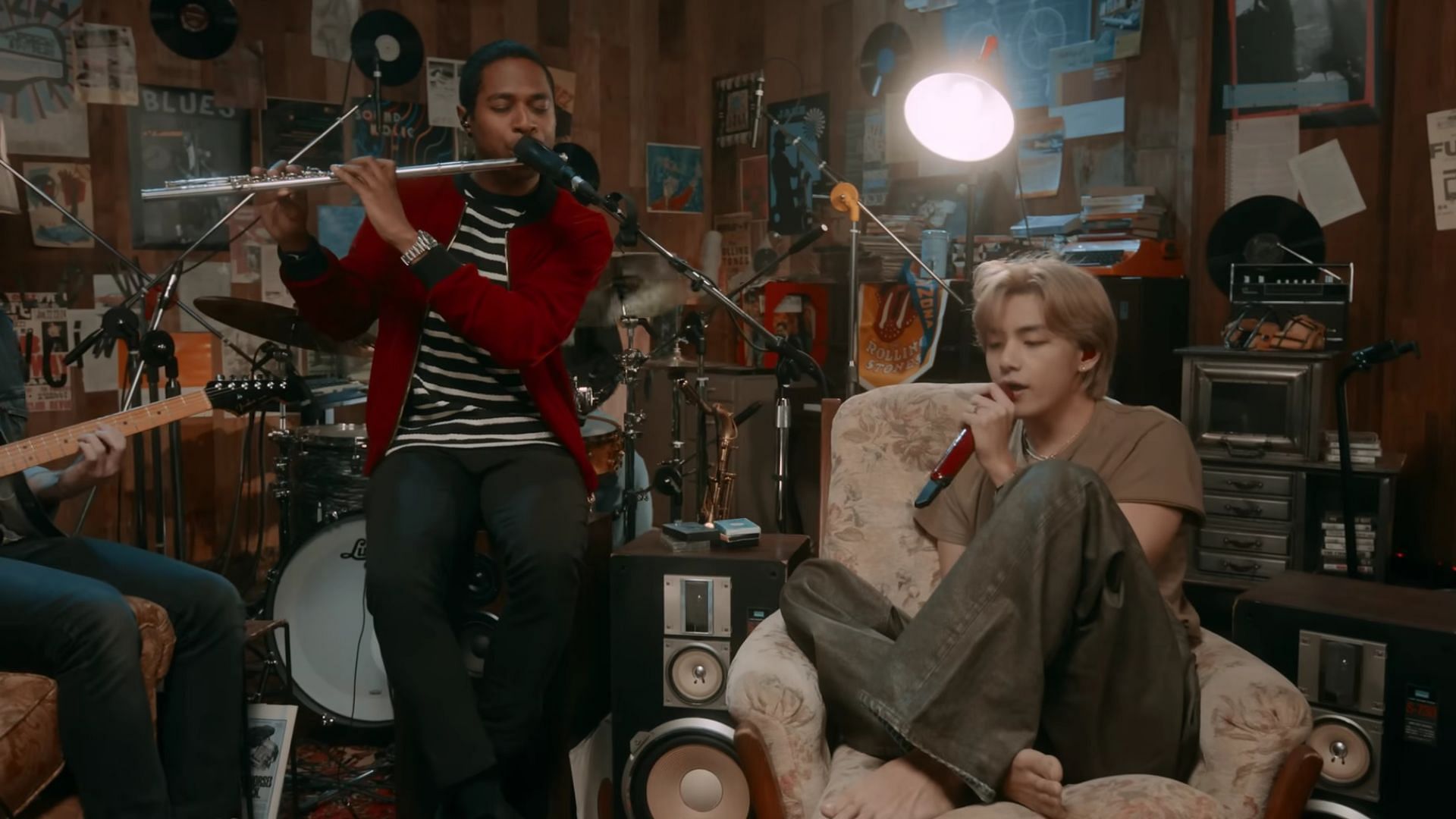 Jazz musician Jacob Scesney has a funny response to a picture BTS