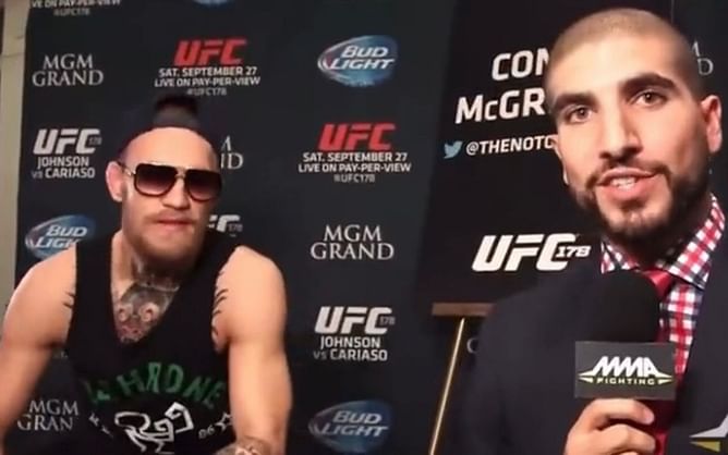 "Good memories" - Ariel Helwani looks back at Conor McGregor's "suit insult" and "bunny ears" from a UFC 178 interview