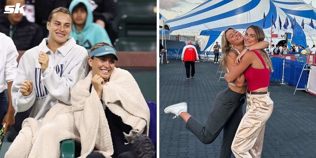 Aryna Sabalenka catch up with Paula Badosa on a date