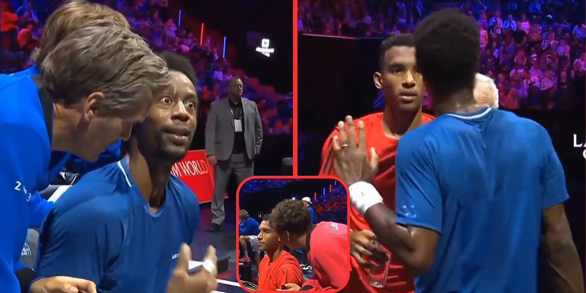 Felix Auger-Aliassime and Gael Monfils were embroiled in a controversy at 2023 Laver Cup