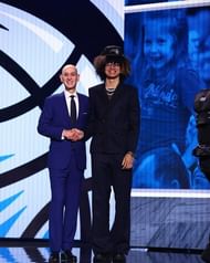 Anthony Black during the NBA Draft Selection