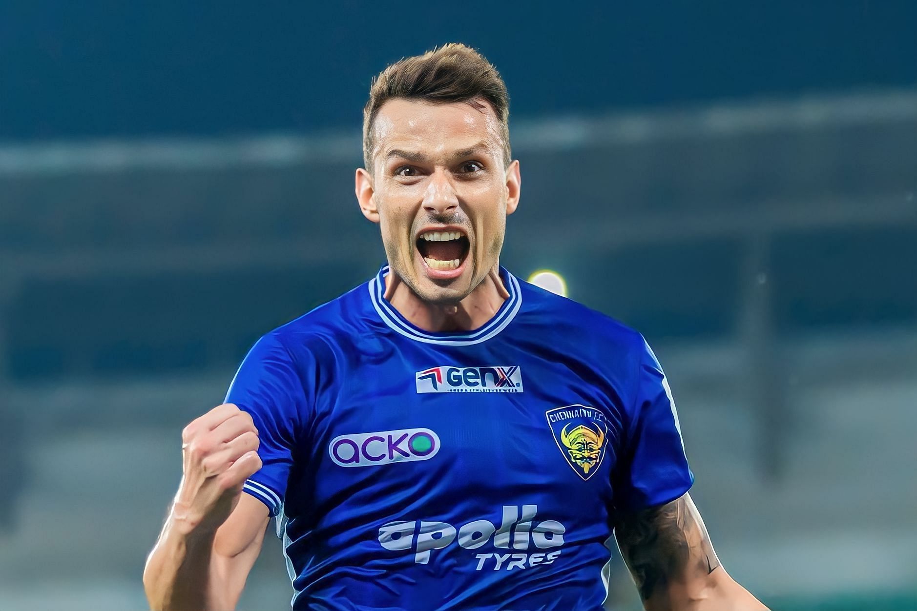 Petar Sliskovic who earlier this summer moved from Chennaiyin FC to Jamshedpur FC has been ruled out due to an injury (Image: CFC)