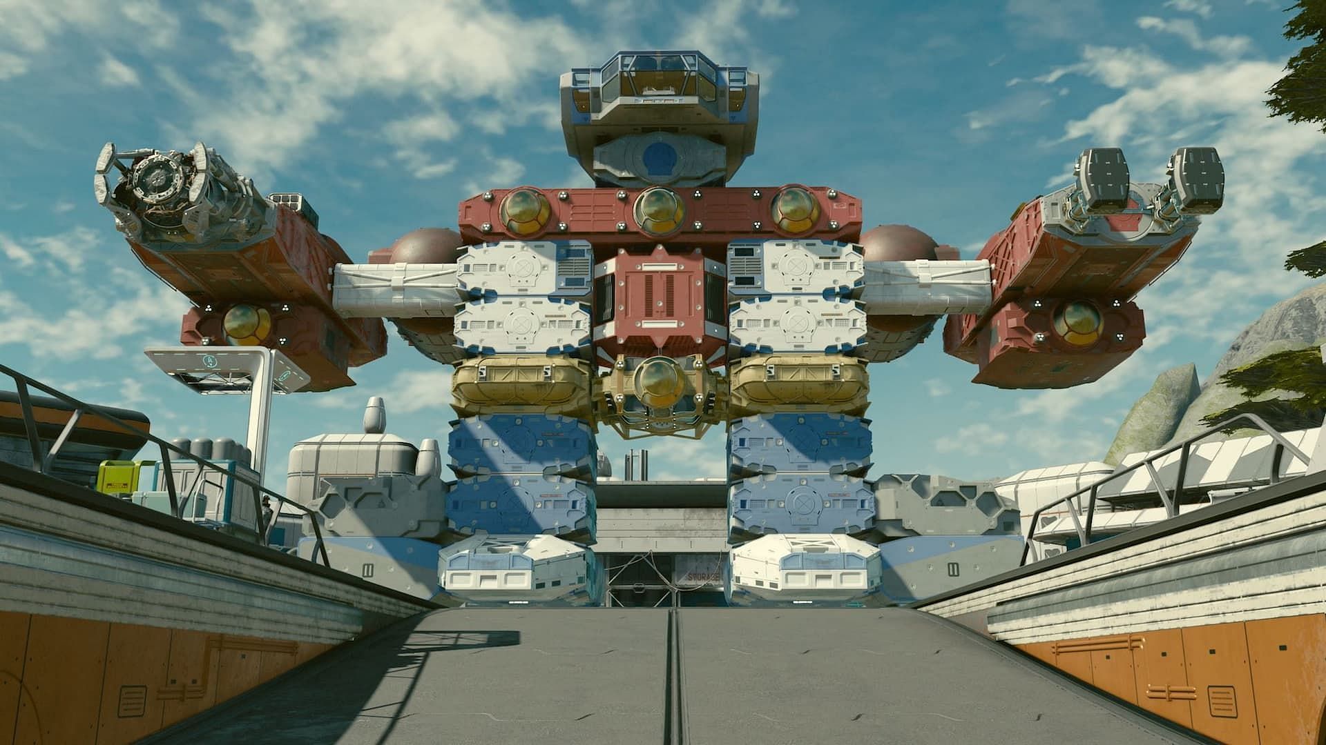 This mech-inspired Starfield ship is serving creativity (Image via Bethesda)