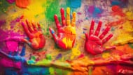 One of the grounding tips is to use color meditation. (Image via Freepik/vecstock)