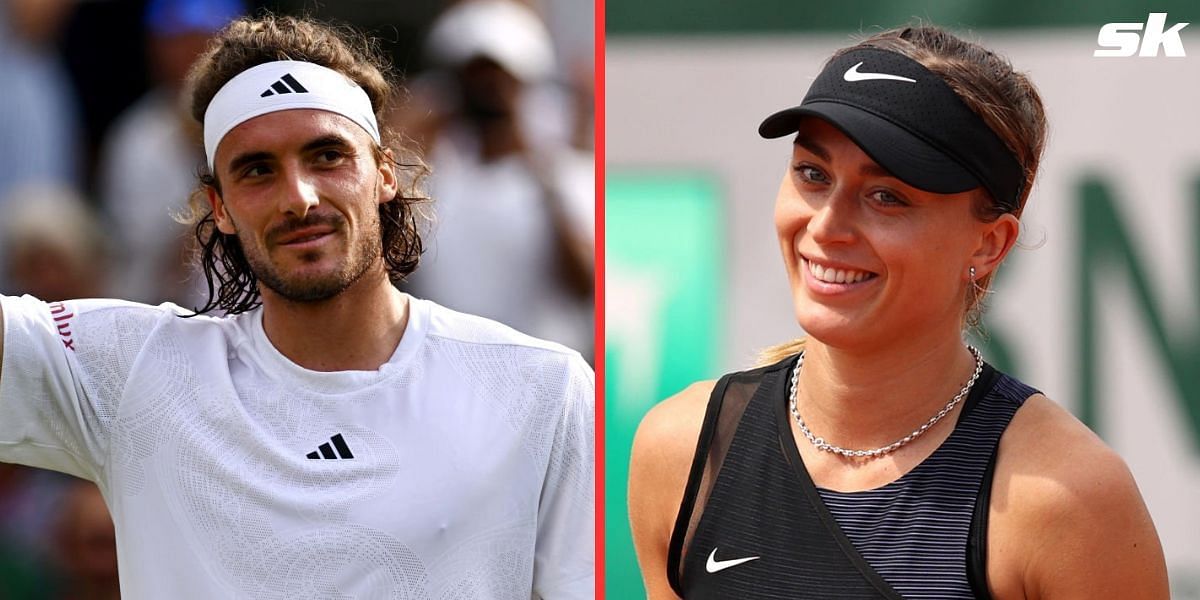 Stefanos Tsitsipas (L), Paula Badosa (R)