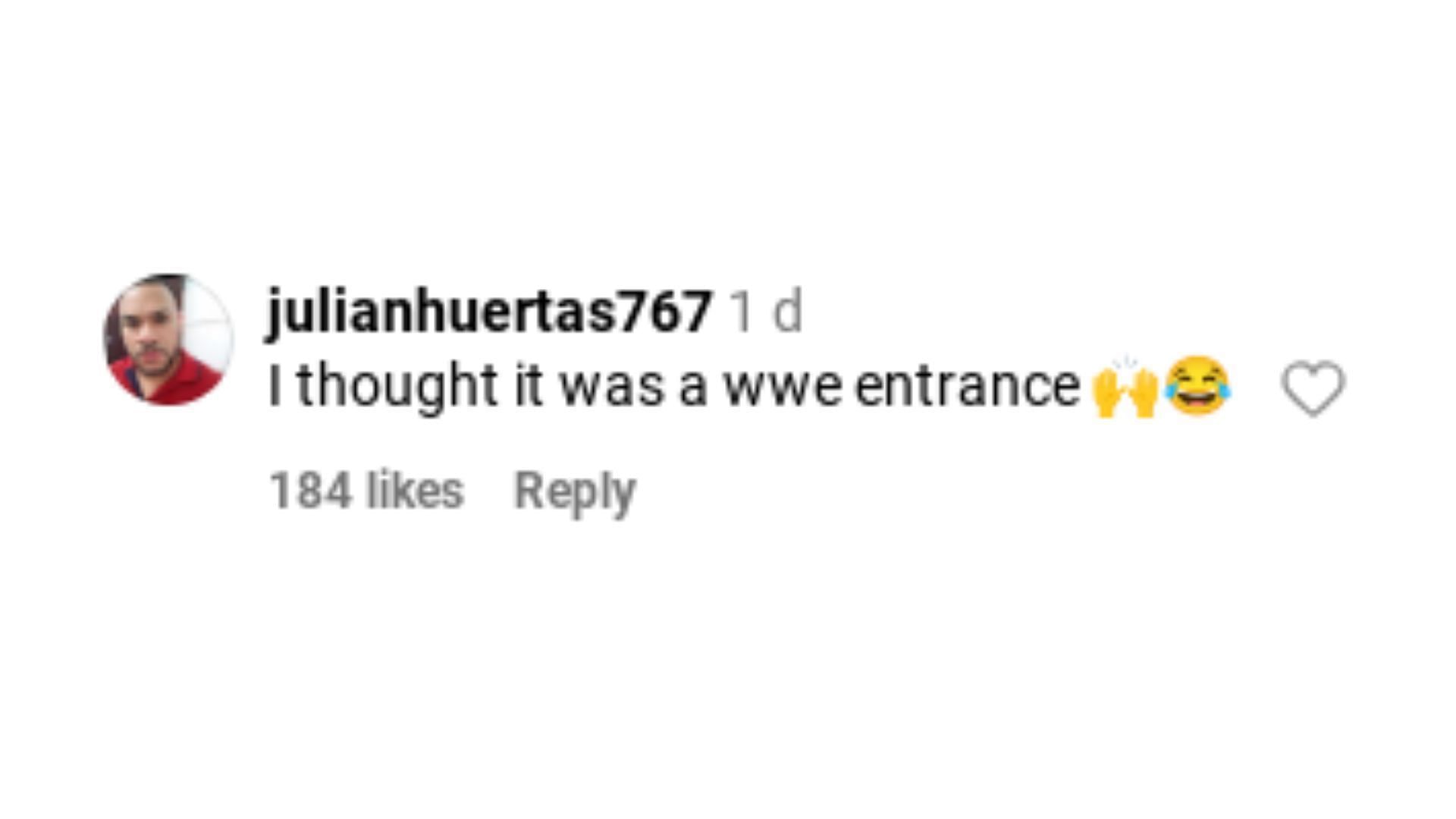 Another fan&#039;s comment