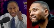 ESPN's Stephen A. Smith and newly acquired Milwaukee Bucks superstar point guard Damian Lillard