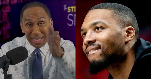 ESPN's Stephen A. Smith and newly acquired Milwaukee Bucks superstar point guard Damian Lillard