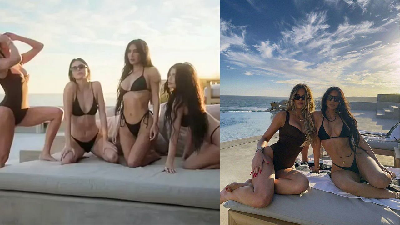 Kim, Khloe, Kendall and Kylie bring the heat to Cabo (Image via Disney+/Hulu)