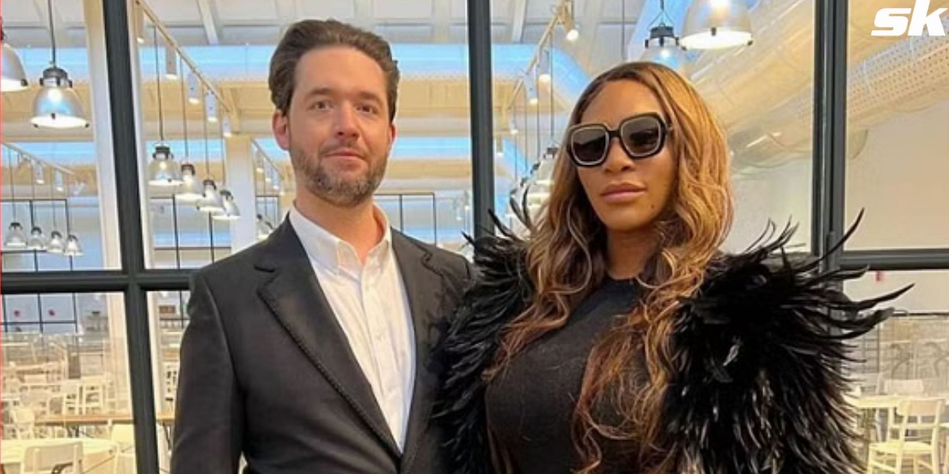 Serena Williams with her husband Alexis Ohanian 