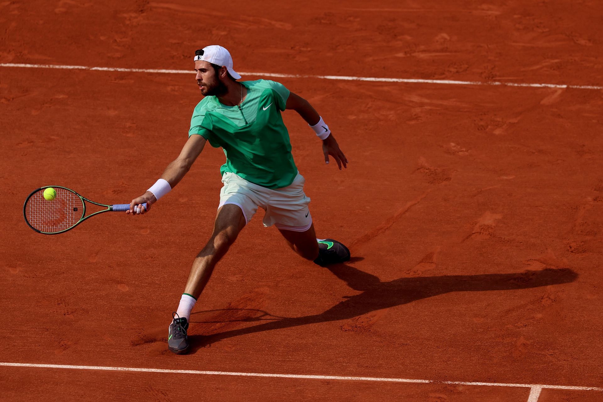 Khachanov at the 2023 French Open.