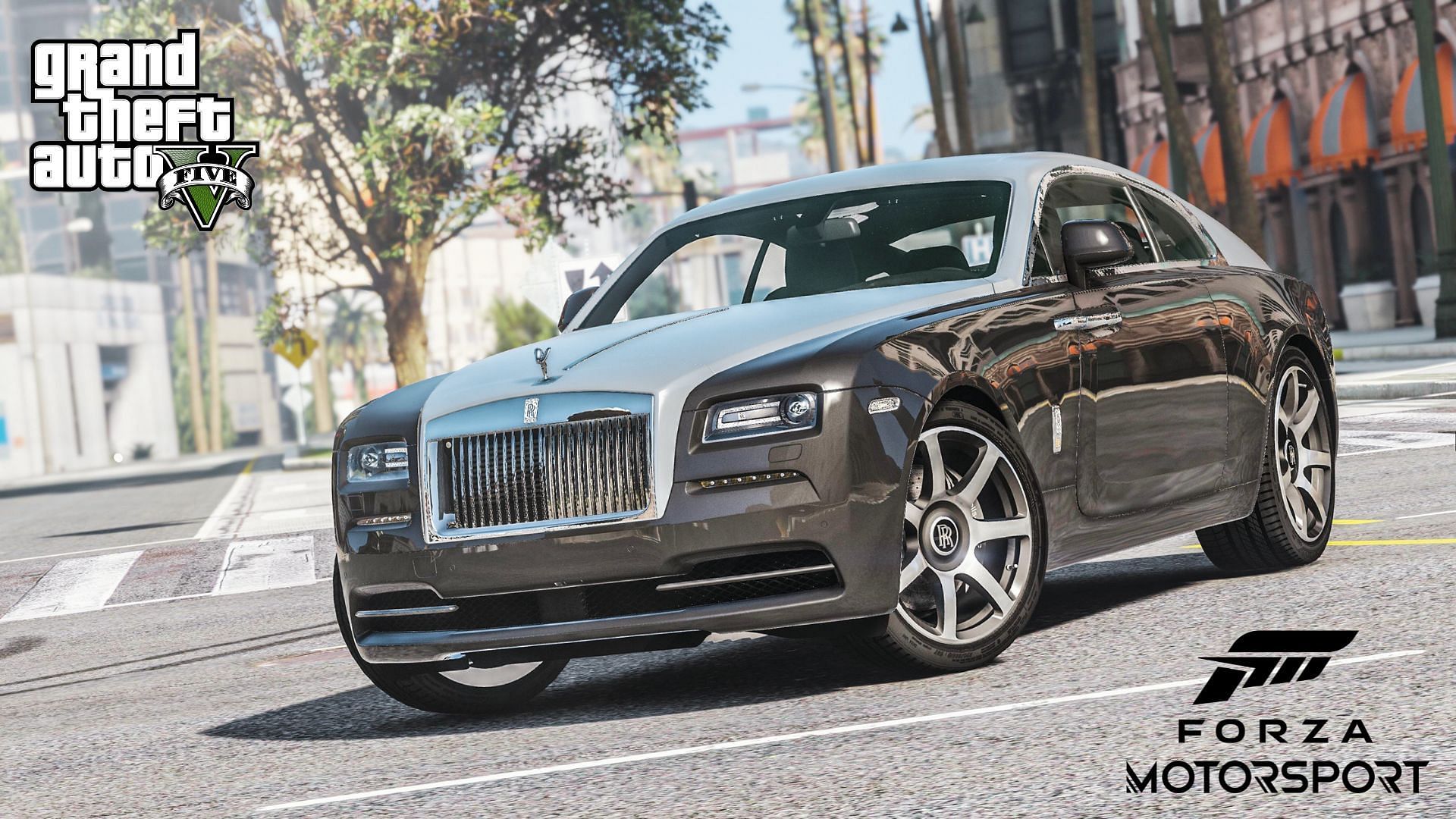 The Rolls-Royce Wraith from Forza Motorsport in GTA 5 (Image via GTA5-Mods/A.N.R.T)