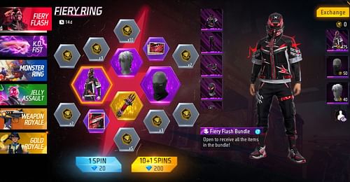 Fiery Ring event interface (Image via Garena)