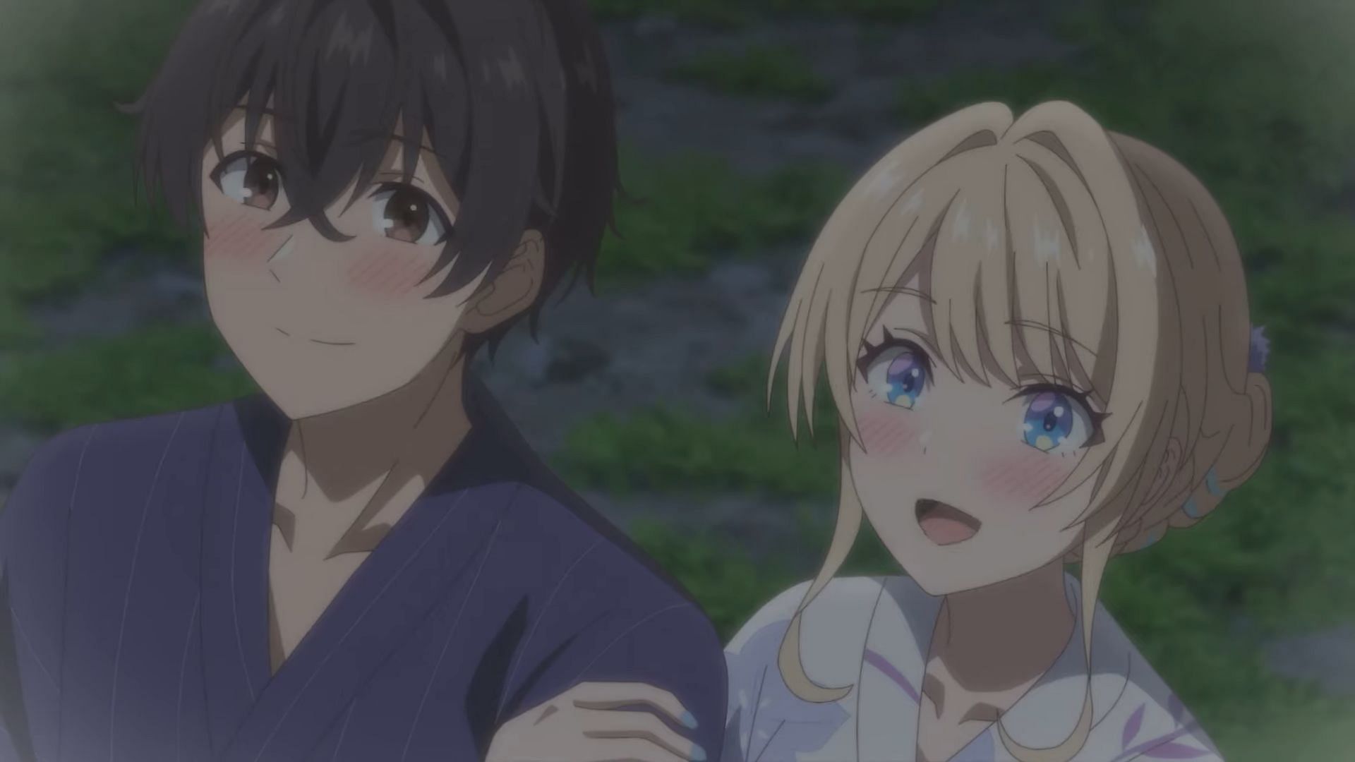 Ryuuto Kashima and Runa Shirakawa as seen in Our Dating Story anime (Image via ENGI)