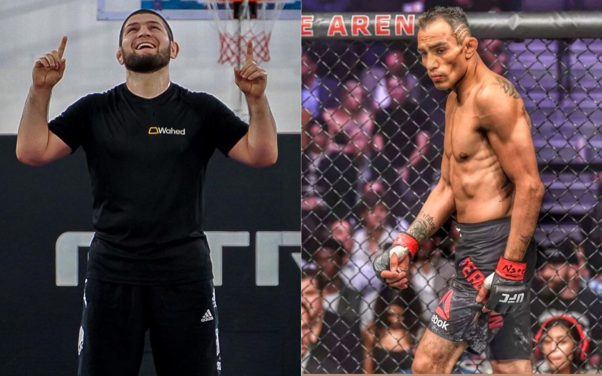 Khabib Nurmagomedov (left) Tony Ferguson (right) [Image courtesy @khabib_nurmagomedov @tonyfergusonxt on Instagram]