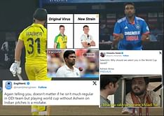 "Back spasm loading for Axar Patel"- Fans react after Ravichandran Ashwin's impressive match-winning spell in 2nd ODI vs Australia ahead of World Cup