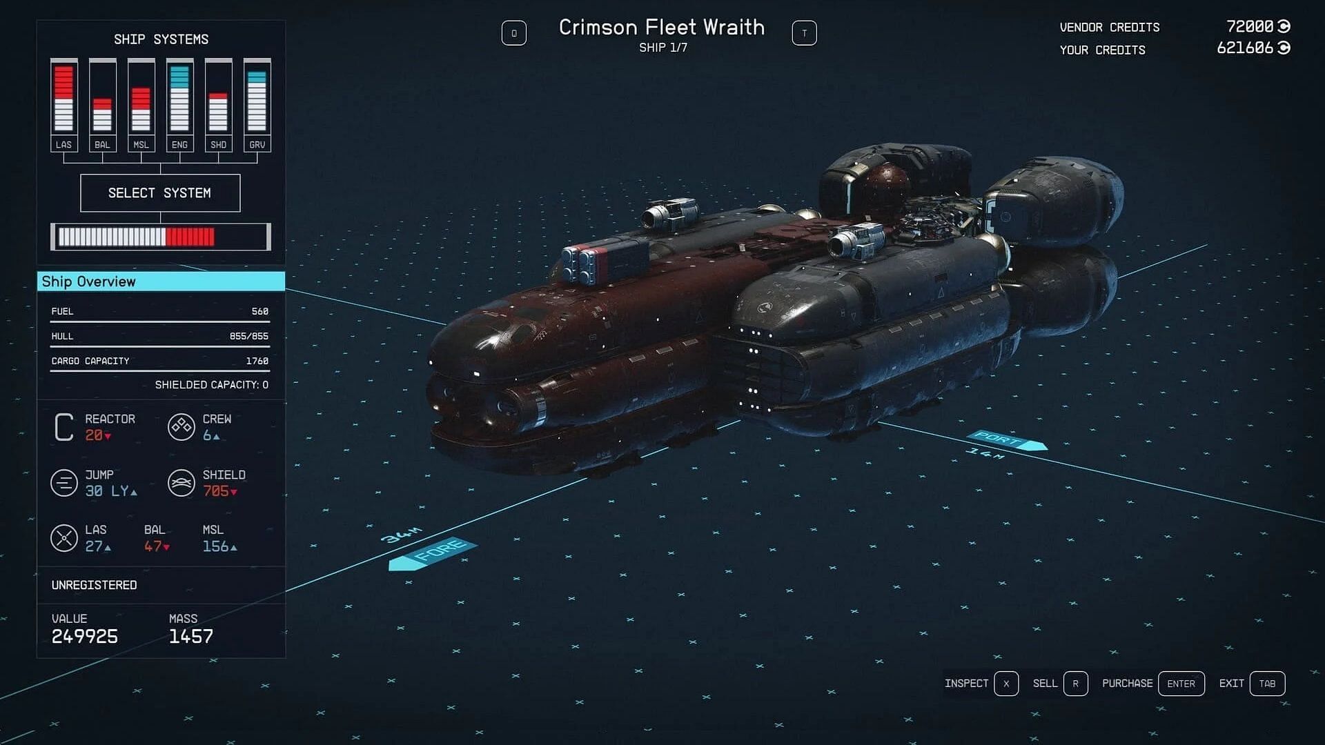 The Crimson Fleet Wraith has six crew members (Image via Bethesda)