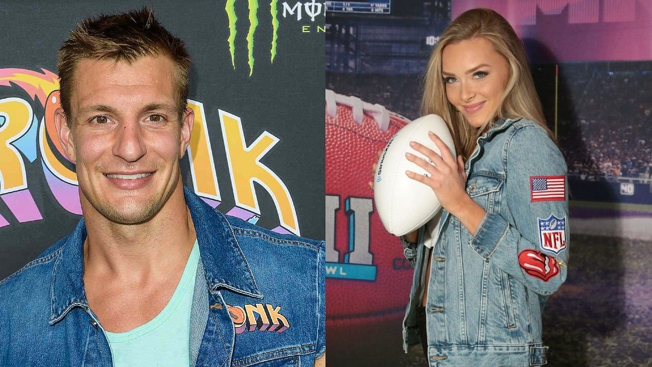 Rob Gronkowski and his girlfriend Camille Kostek competed to win money for charity.
