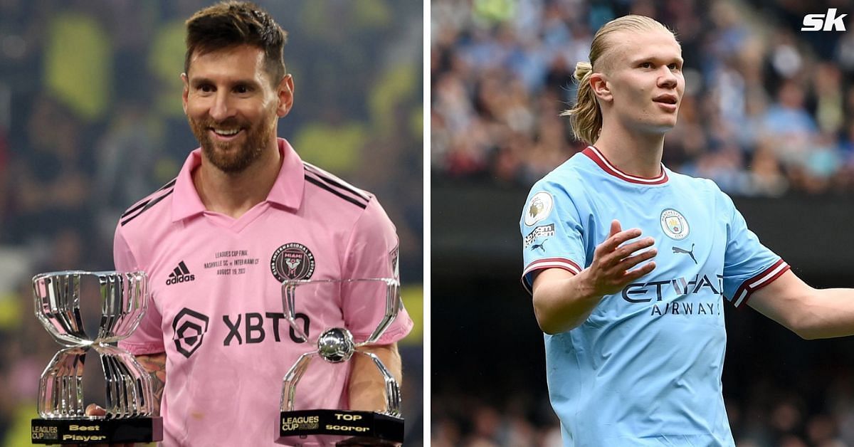 Lionel Messi and Erling Haaland    