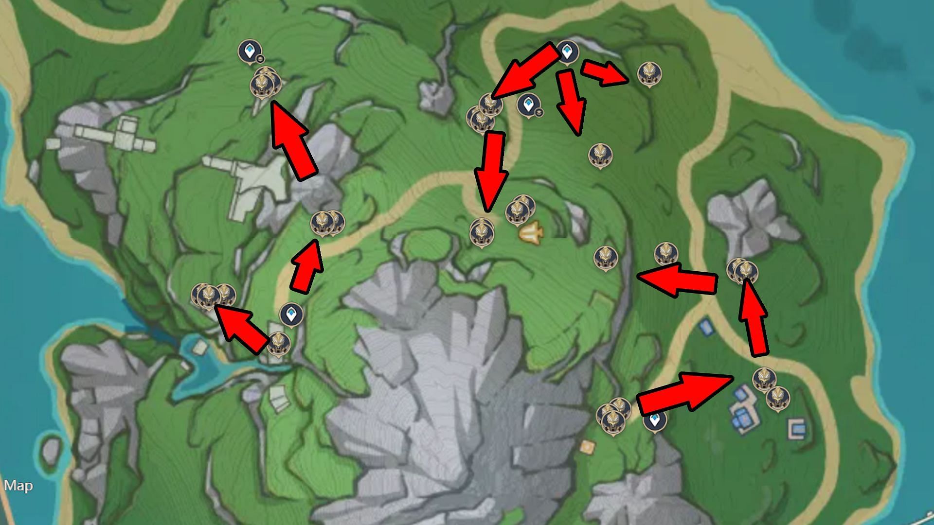 Genshin Impact Gear Locations For Wriothesley Ascension And Talent Level Up Material Farming Routes