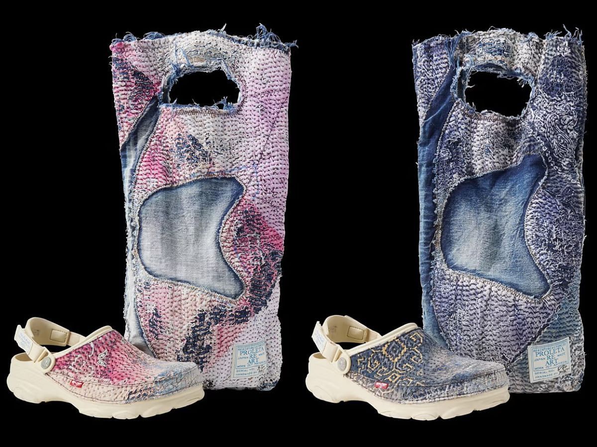 Crocs x Levi&#039;s x Proleta Re Art All-Terrain Clogs (Image via Proleta Re Art)