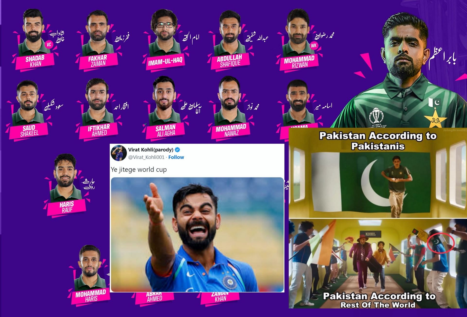 Fans react after PCB announced their WC squad on Friday. 