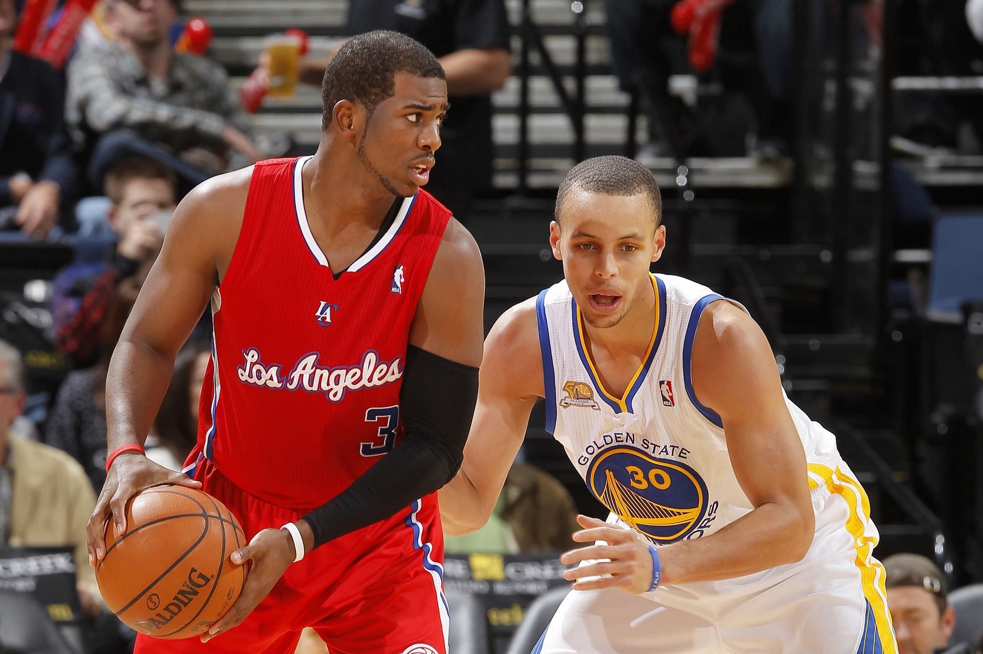 Chris Paul taking on Steph Curry