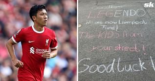 “We are now Liverpool fans” - Wataru Endo shares adorable message from kids living down his street after Anfield move