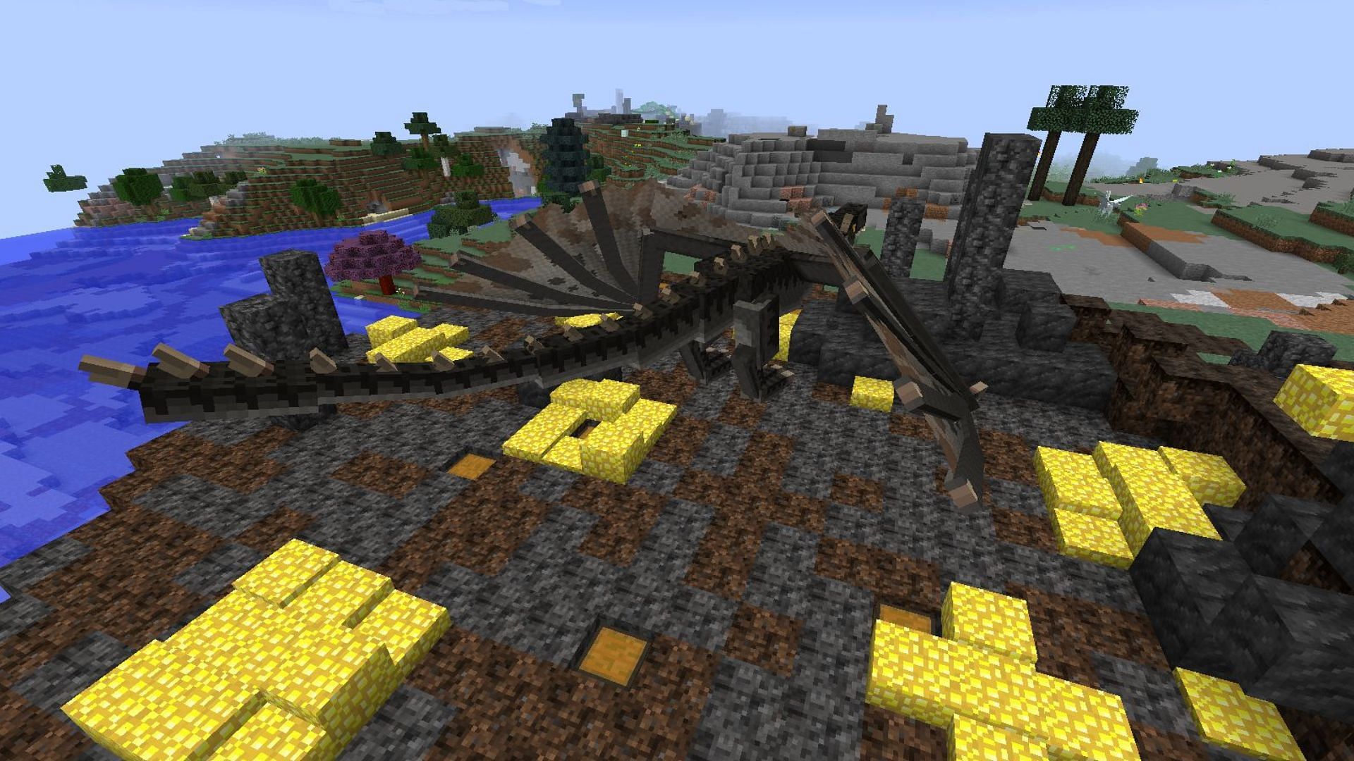 World of Dragons modpack (Image via Mojang Studios)