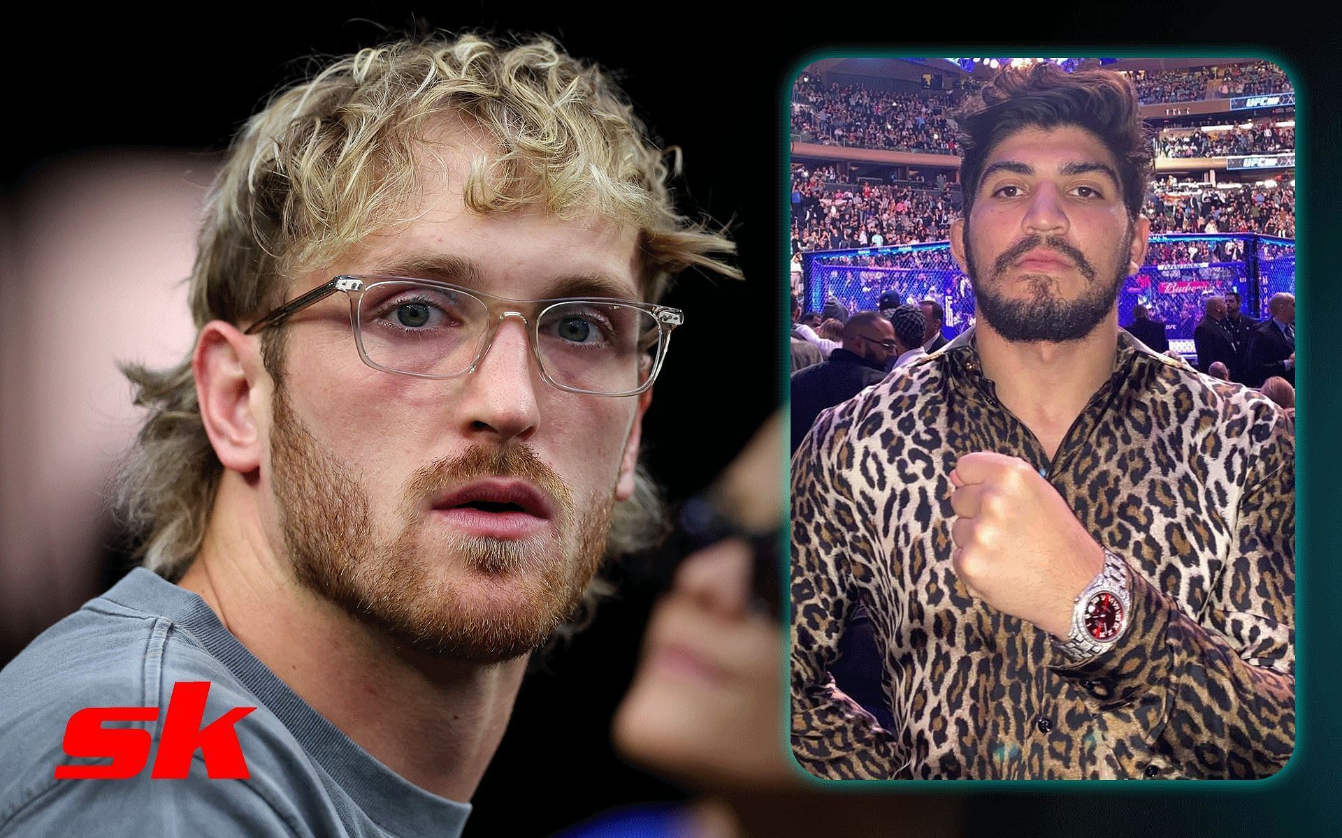 Logan Paul [image courtesy of Getty Images]; Dillon Danis [image courtesy of @dillondanis/Instagram]