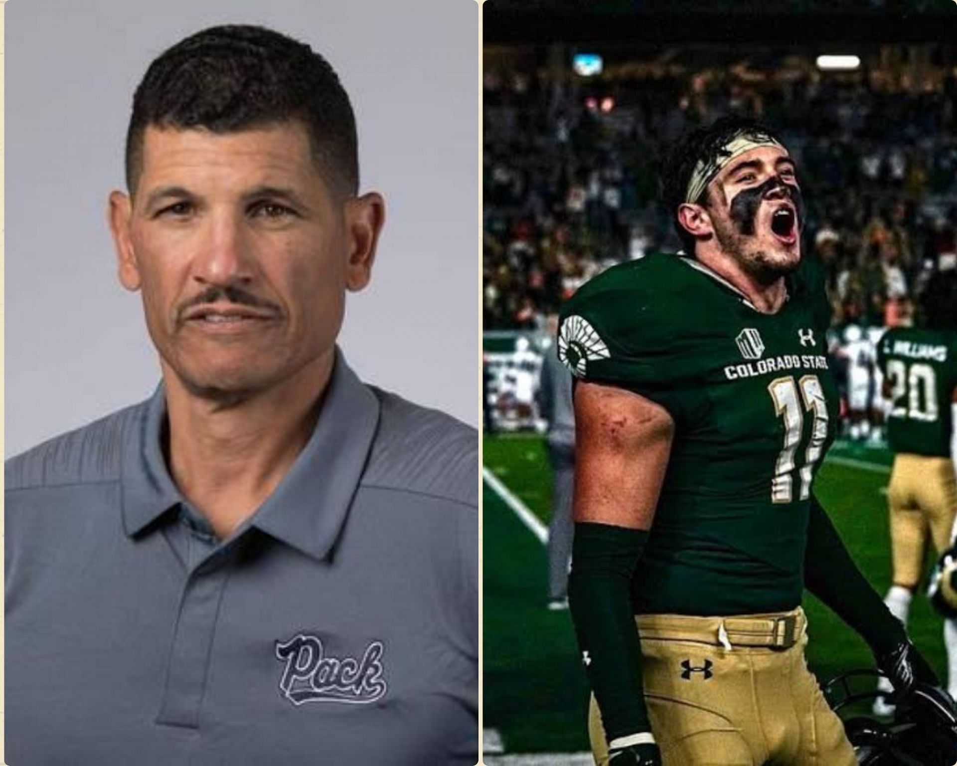 Colorado State Head Coach, Jay Norvell and Safety, Henry Blackburn