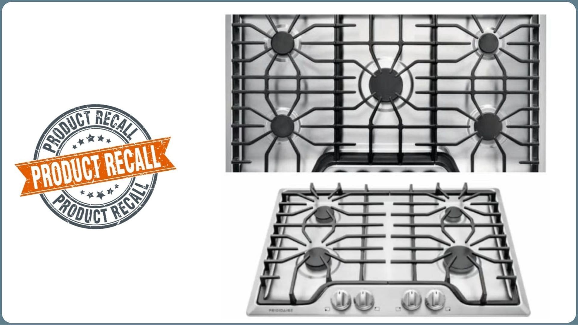 Electrolux Group recalls Gas cooktops over gas leak and fire hazard concerns (Image via CPSC)