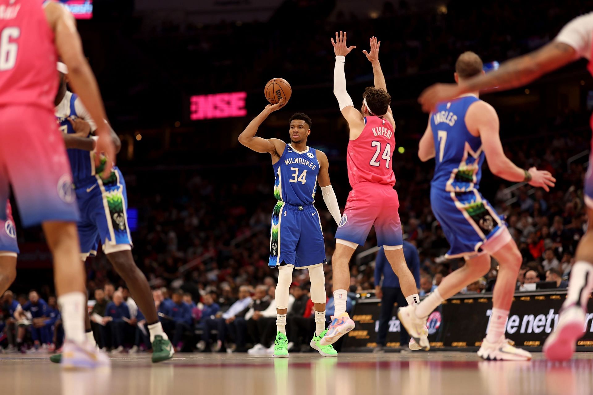 Milwaukee Bucks v Washington Wizards