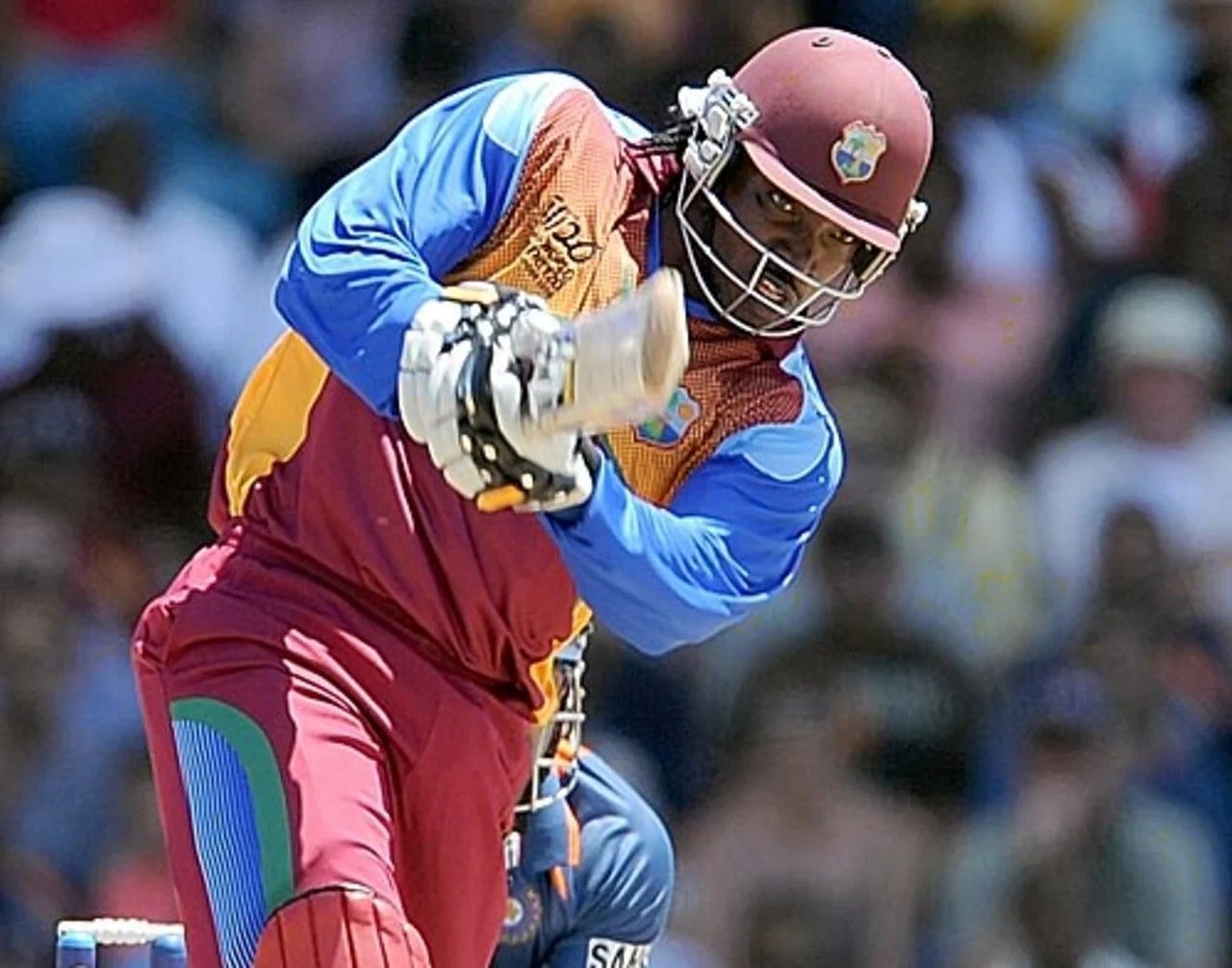 Chris Gayle scored 98 vs India at the T20 World Cup 2010 [Getty Images]