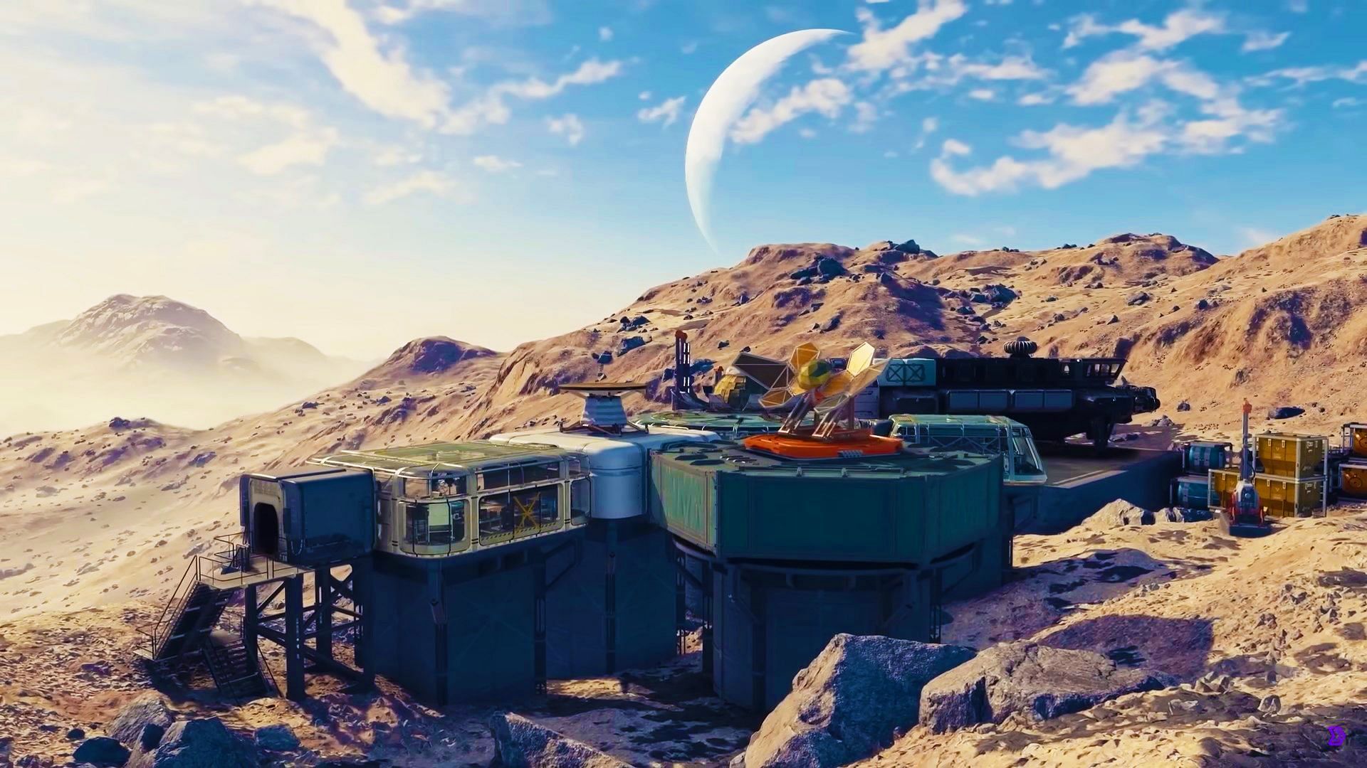 Build an Outpost to mine resource veins. (Image via Bethesda)