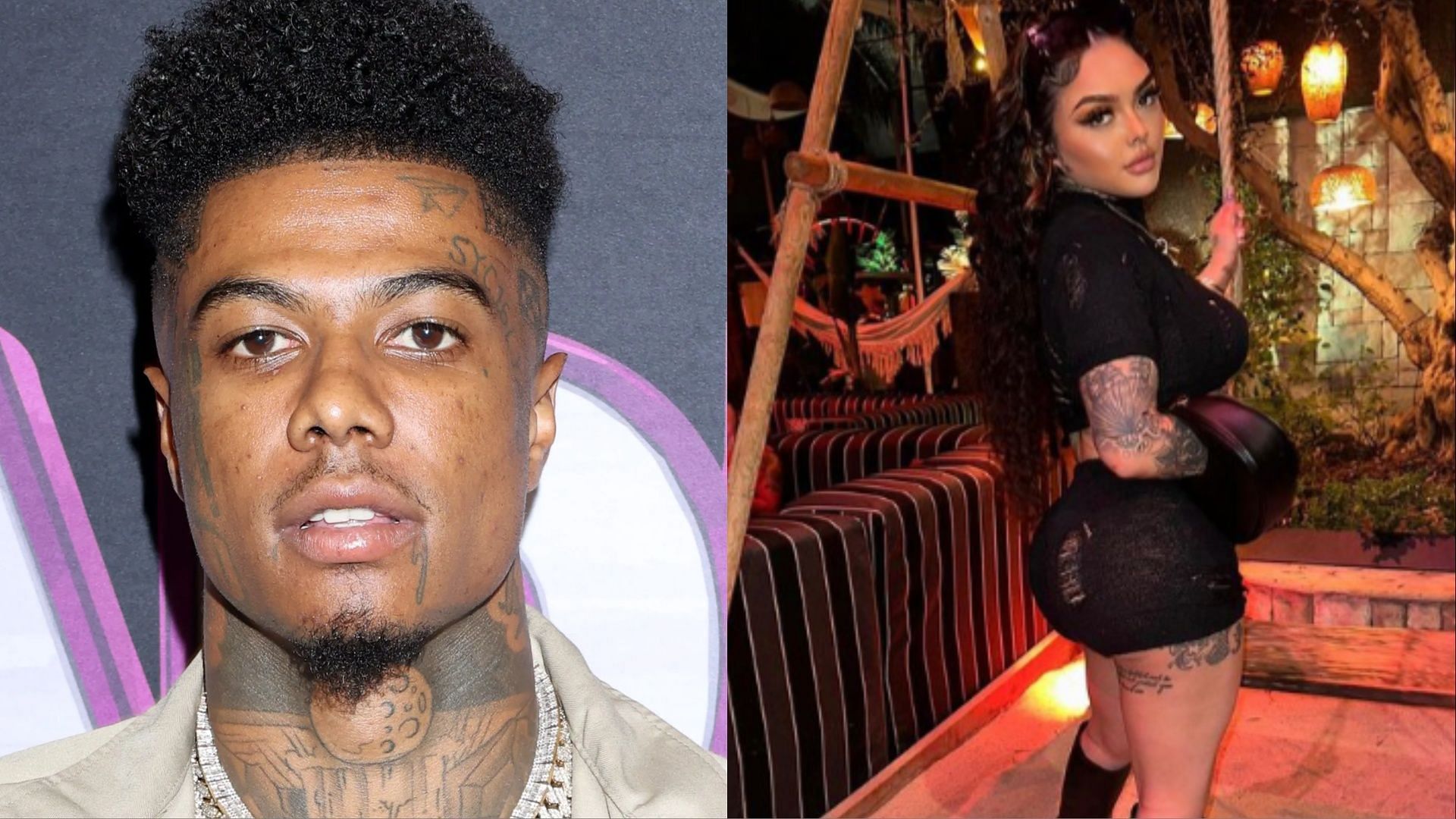 Blueface and Jaidyn Alexis. (Photo via Getty Images, officialjaidynalexxis/Instagram)