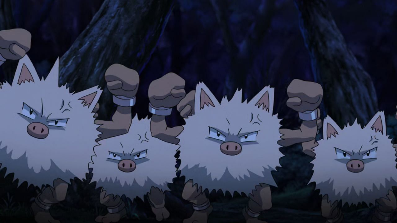 Primeape as seen in the anime (Image via The Pokemon Company)