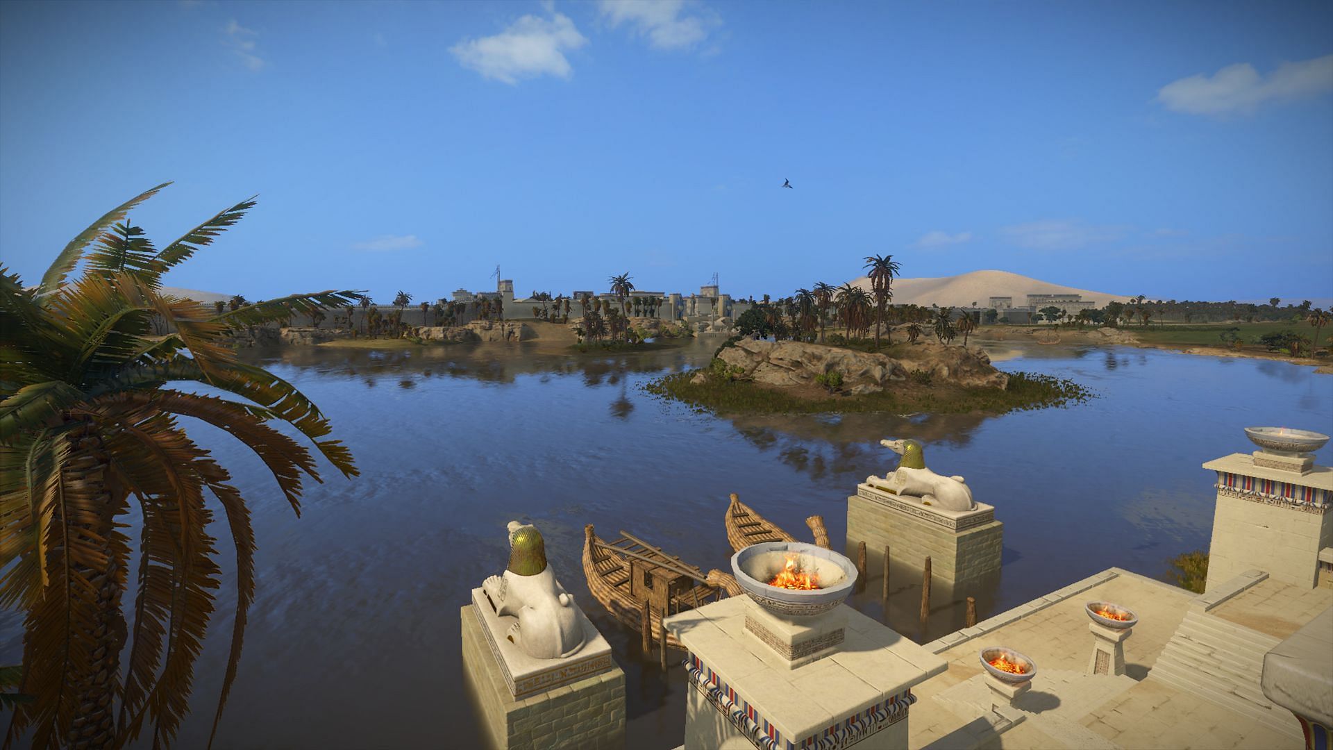 The river Nile will soon turn red (Image via Sega/Total War: Pharaoh)