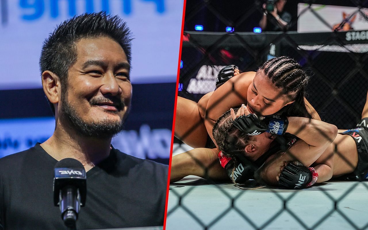 Chatri Sityodtong (L) Stamp vs. Alyse Anderson (R) | Image by ONE Championship