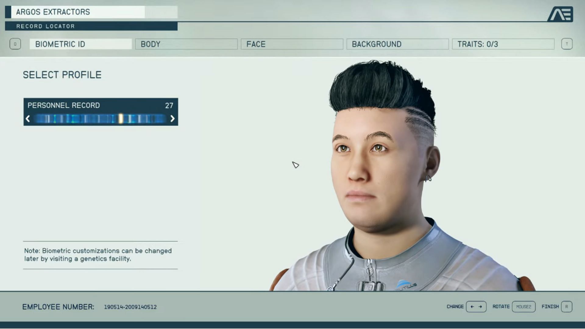 Create a character in Starfield (Image via Bethesda Game Studios)
