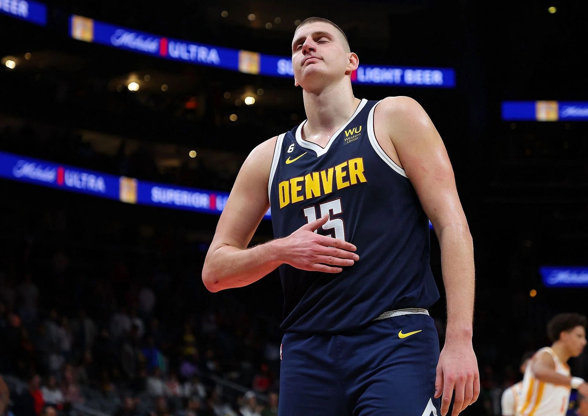 Denver Nuggets&#039; Nikola Jokic of Serbia