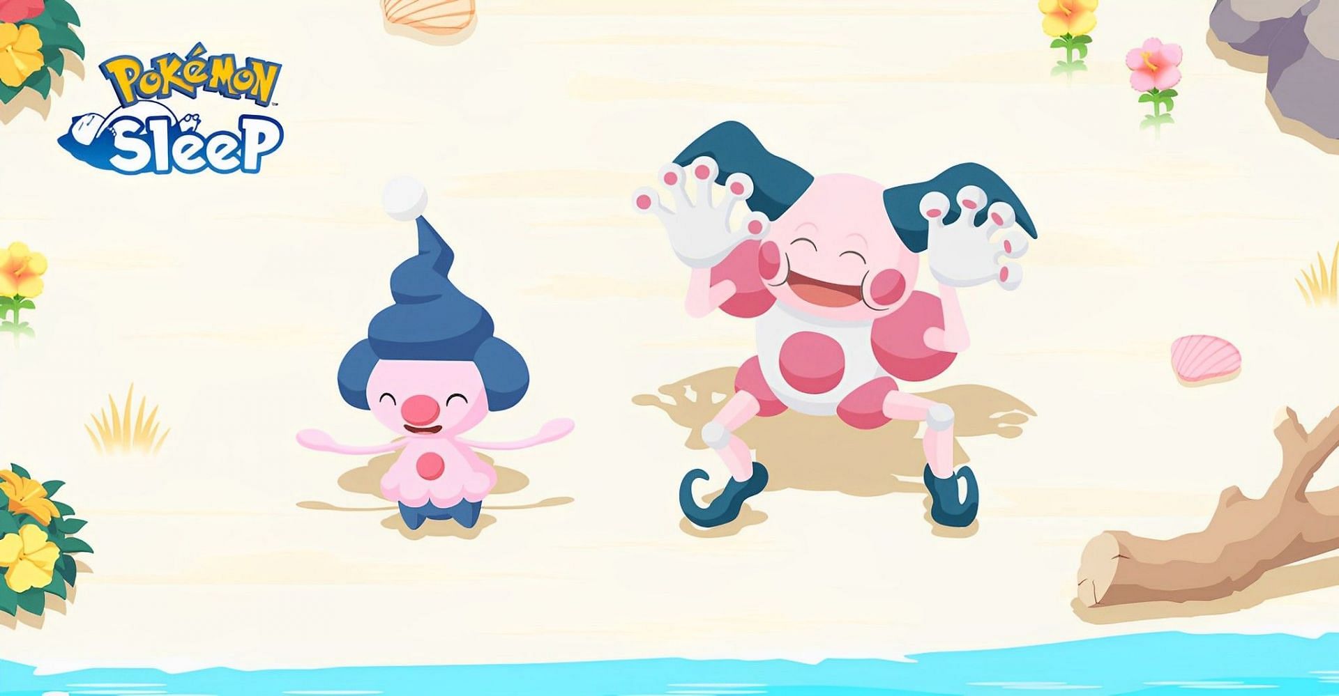 Mime Jr. and Mr. Mime in Pokemon Sleep (Image via TPC)