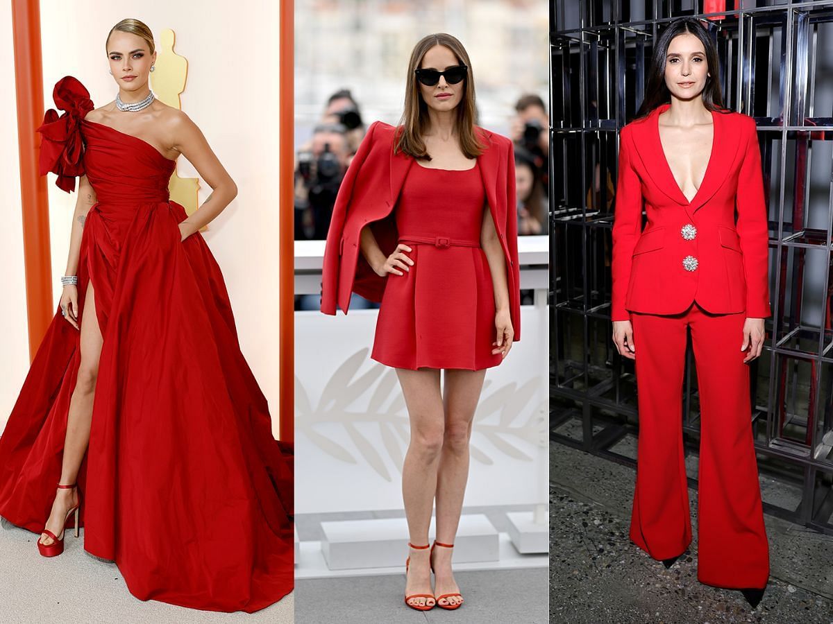 All red outfits (Image via Getty Images)